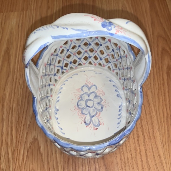 Vntg Holu Basket HandPainted Portugal - Picture 4 of 6